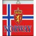 Ceramic Tile - Norway Flag & Crest